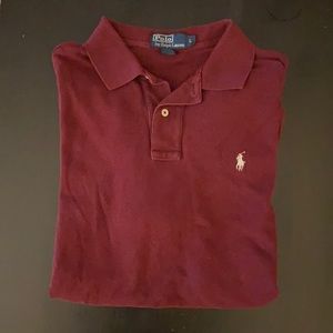 Maroon men’s polo